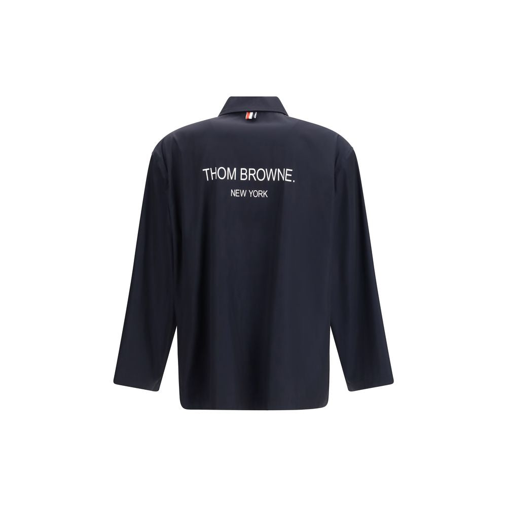 Thom Browne Blue Polyester Coat - ClickThatClicks 