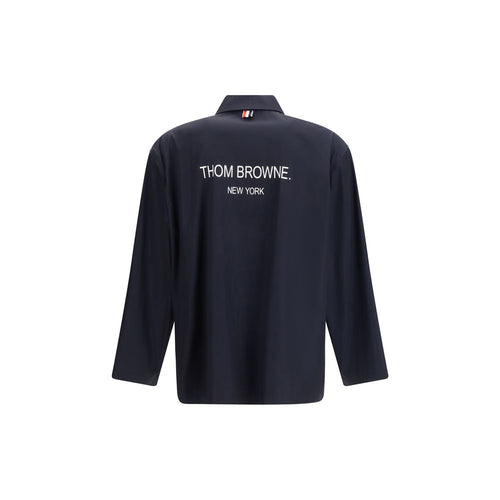 Thom Browne Blue Polyester Coat - ClickThatClicks 