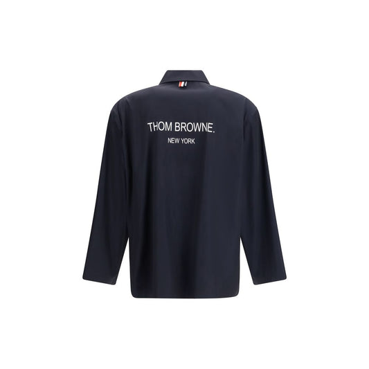 Thom Browne Blue Polyester Coat - ClickThatClicks 