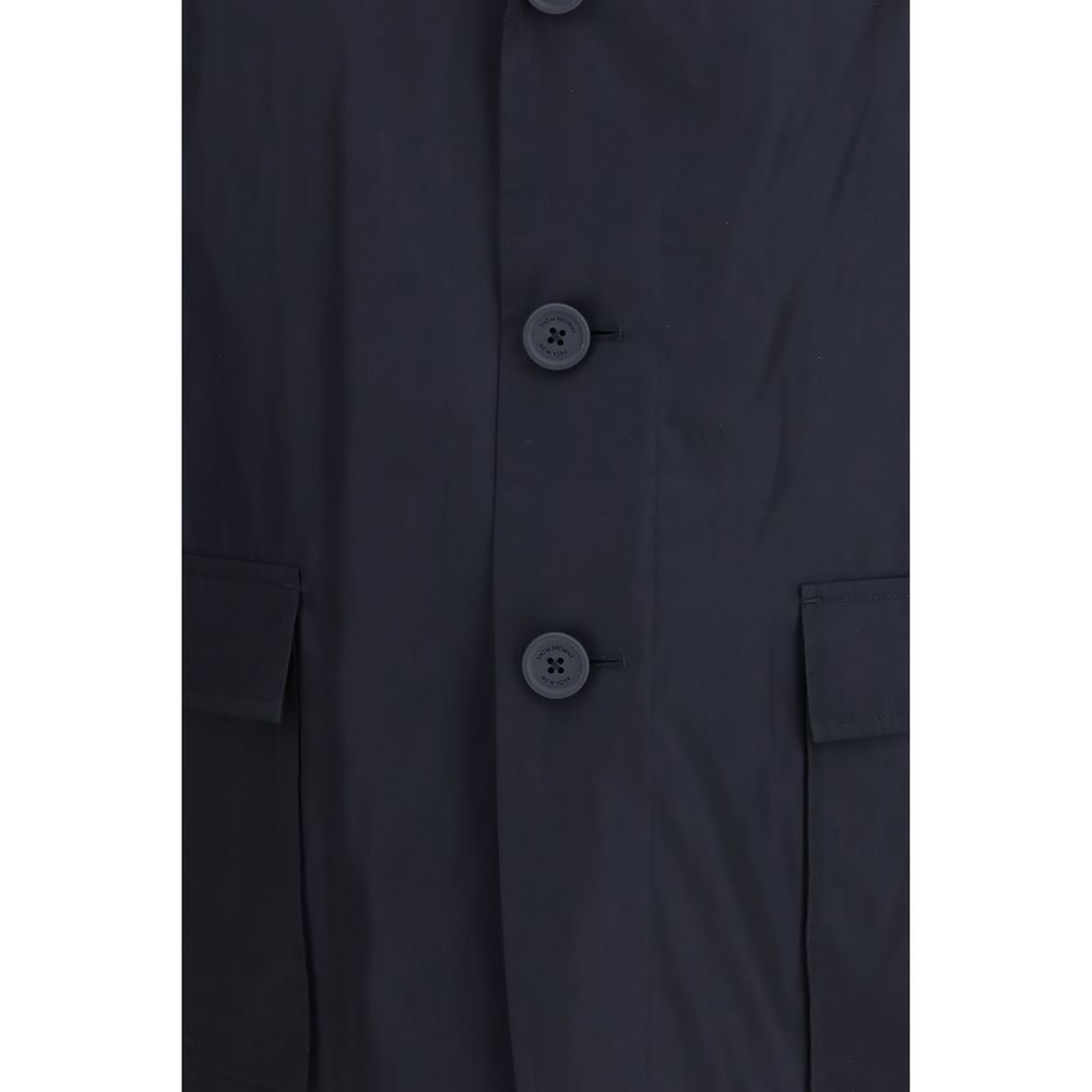 Thom Browne Blue Polyester Coat - ClickThatClicks 