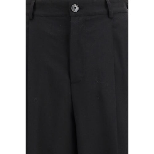 Marni Black Fleece Wool Casual Pants - ClickThatClicks 