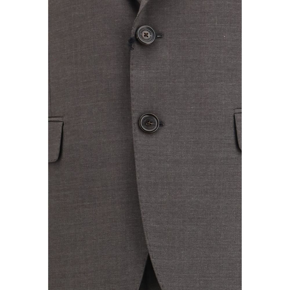 Dsquared² Gray Fleece Wool Two-Piece Suit - ClickThatClicks 