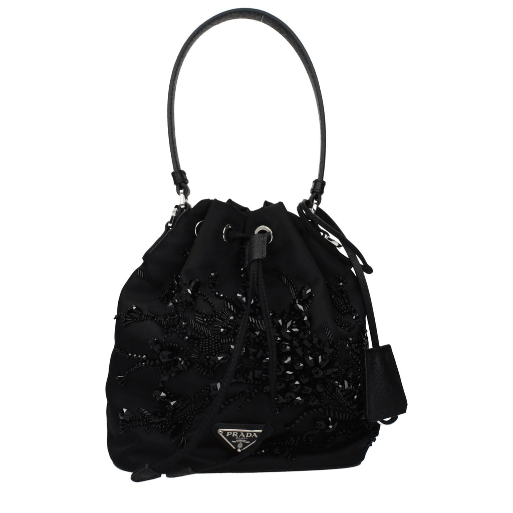 Prada Black Fabric Handbag - ClickThatClicks 