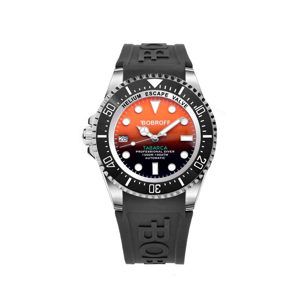 Bobroff Black Rubber Sport Watch - ClickThatClicks 