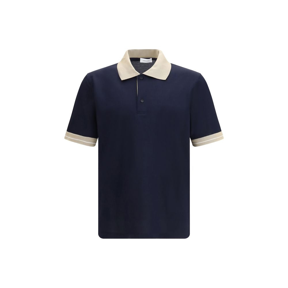 Ferragamo Blue Cotton Polo Shirt - ClickThatClicks 