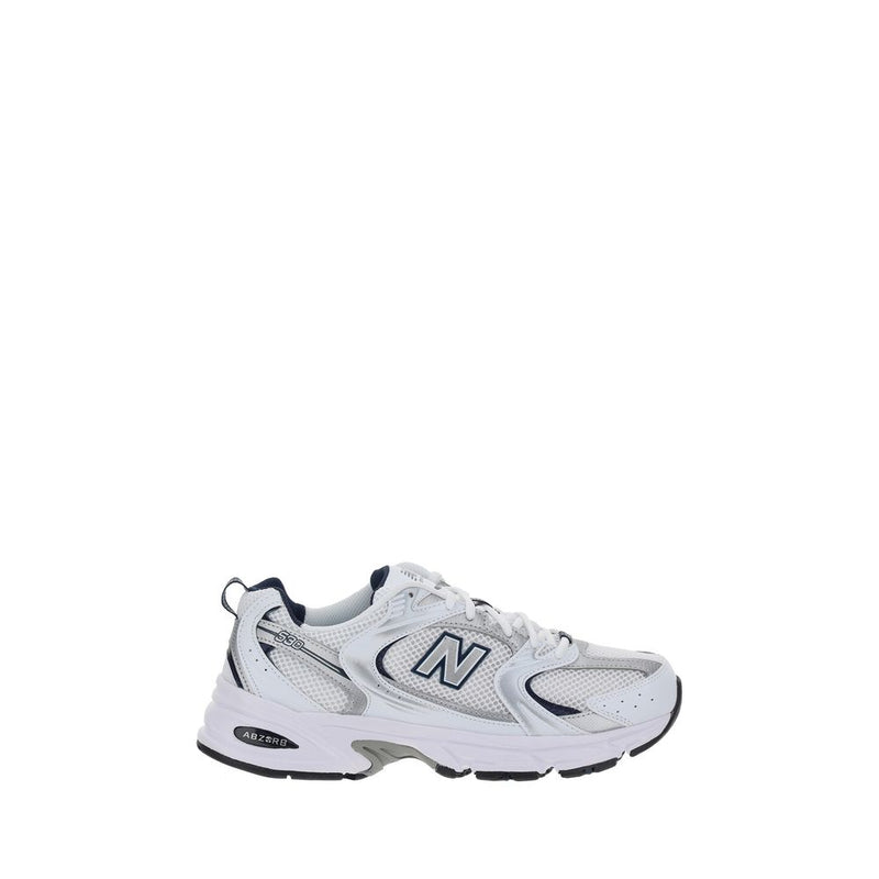 New Balance White Polyethylene Athletic Sneakers - ClickThatClicks 