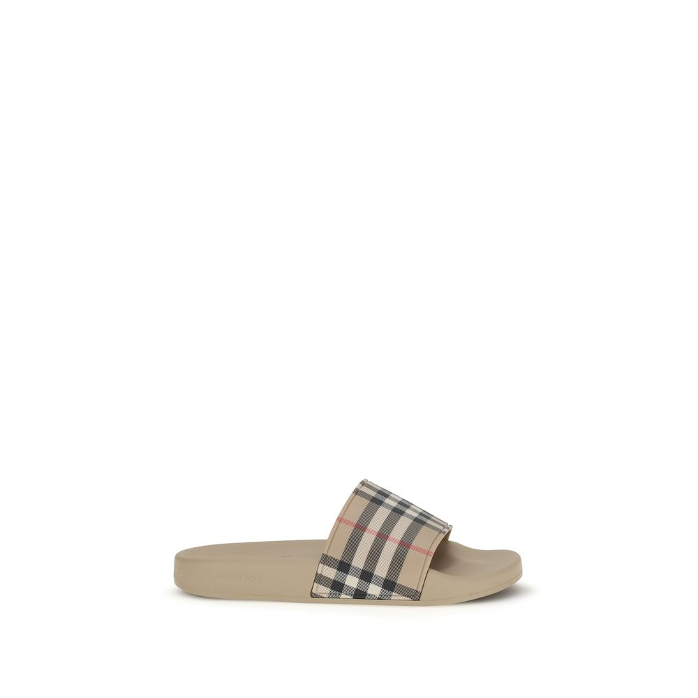 Burberry Beige Rubber Sandals - ClickThatClicks 
