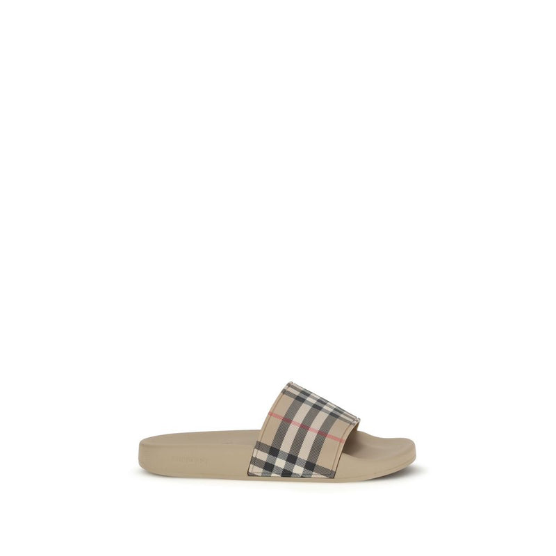 Burberry Beige Rubber Sandals - ClickThatClicks 
