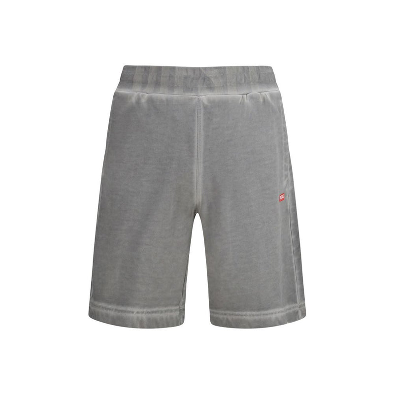 Diesel Gray Cotton Bermuda Shorts - ClickThatClicks 
