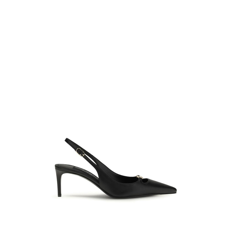 Dolce & Gabbana Black Calf Leather Bos Taurus High Heel Pumps - ClickThatClicks 