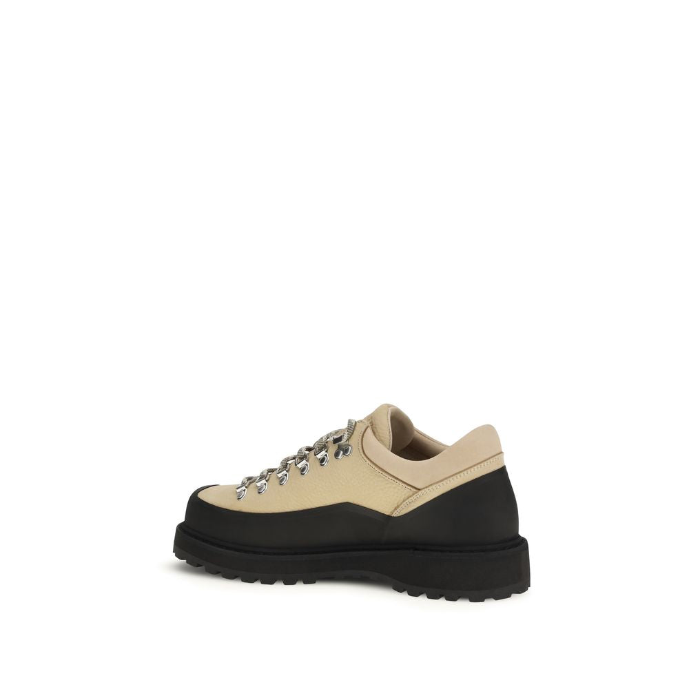 Diemme Beige Calf Leather Bos Taurus Lace-Up Boots - ClickThatClicks 