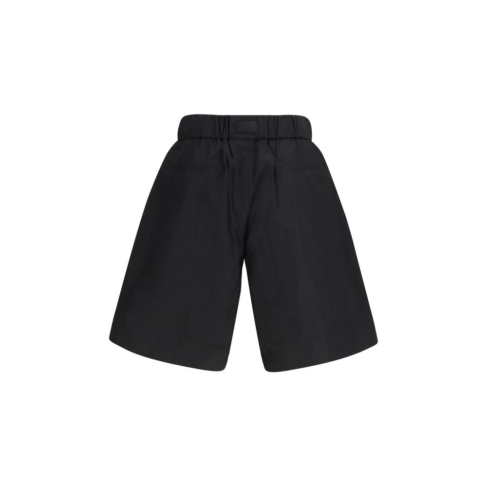 Y-3 Black Cotton Bermuda Shorts - ClickThatClicks 