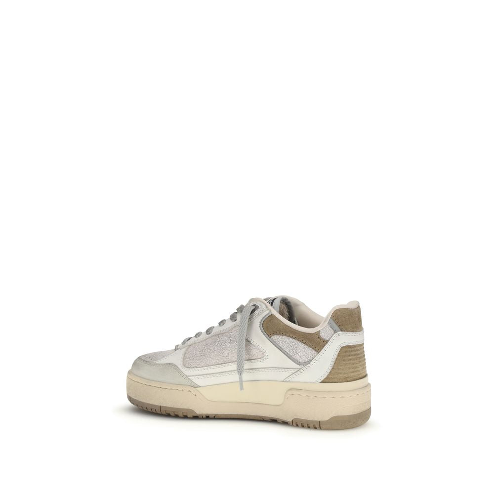 Golden Goose White Calf Leather Bos Taurus Chunky Sneakers - ClickThatClicks 