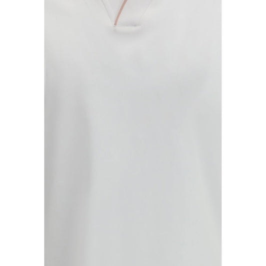 MooRER White Cotton Polo Shirt - ClickThatClicks 