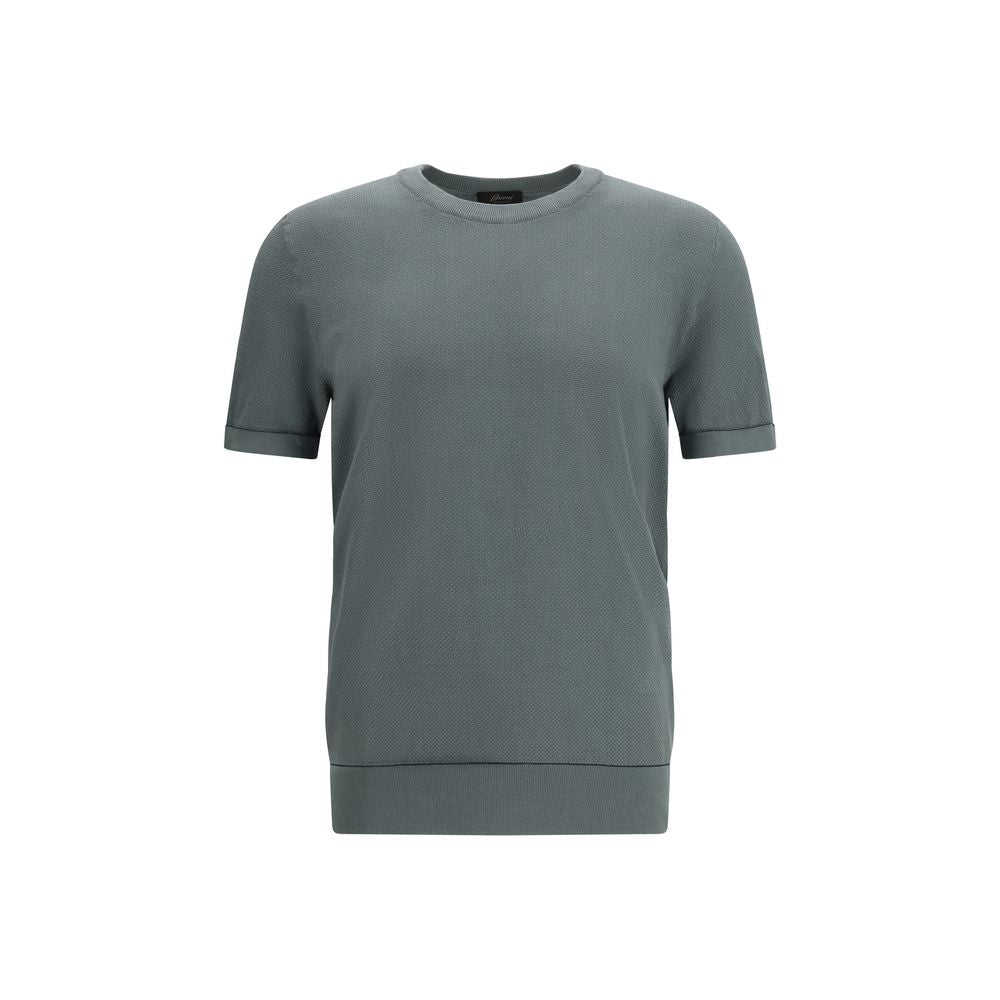 Brioni Bicolor Cotton T-Shirt - ClickThatClicks 
