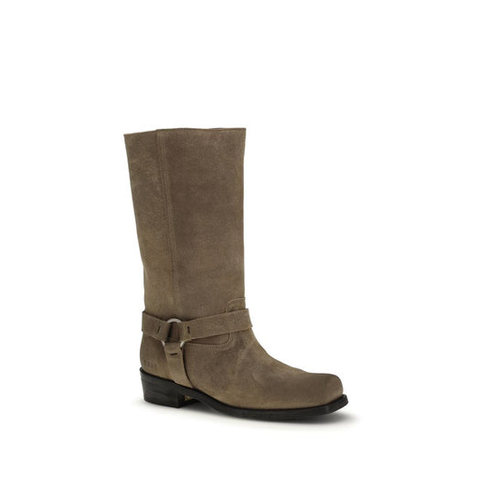 Golden Goose Beige Calf Leather Bos Taurus Lace-Up Boots - ClickThatClicks 