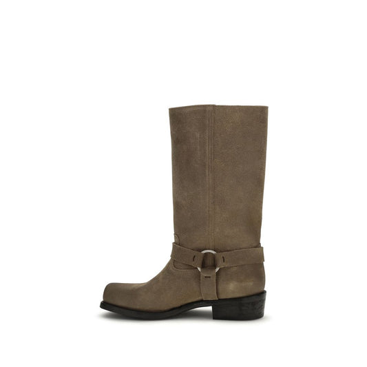 Golden Goose Beige Calf Leather Bos Taurus Lace-Up Boots - ClickThatClicks 