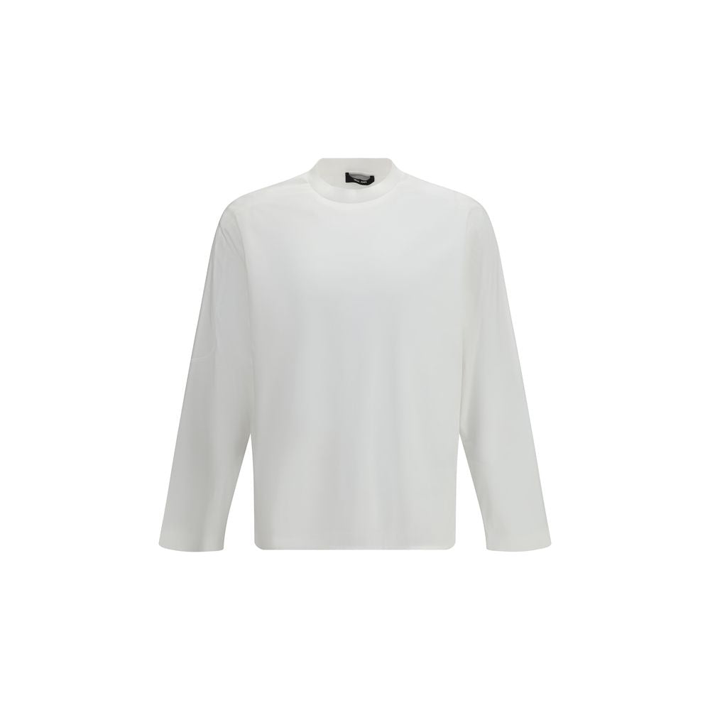 LAMINAR White Cotton Long Sleeve T-Shirt - ClickThatClicks 