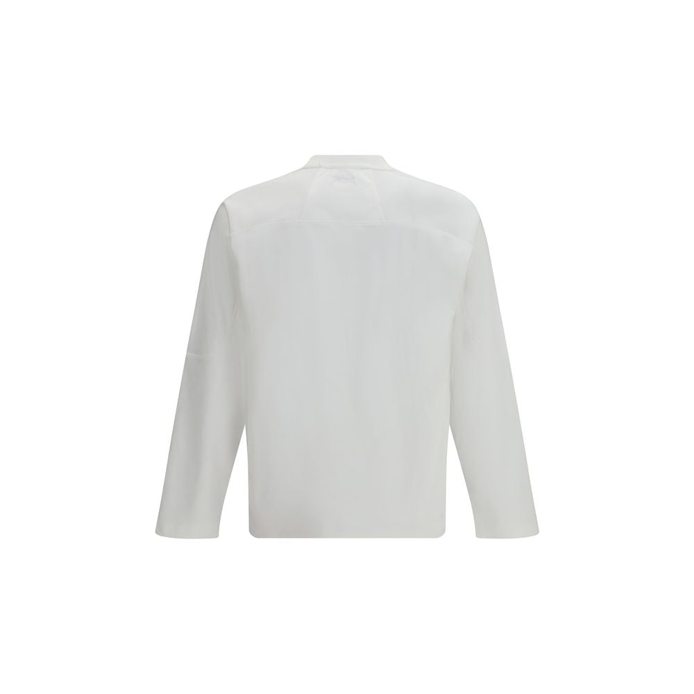LAMINAR White Cotton Long Sleeve T-Shirt - ClickThatClicks 