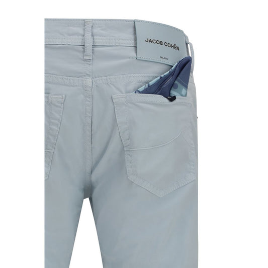 Jacob Cohen Blue Cotton Pants - ClickThatClicks 