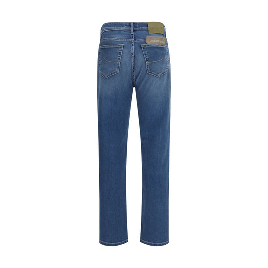 Jacob Cohen Blue Cotton Slim Fit Jeans - ClickThatClicks 