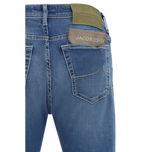 Jacob Cohen Blue Cotton Slim Fit Jeans - ClickThatClicks 