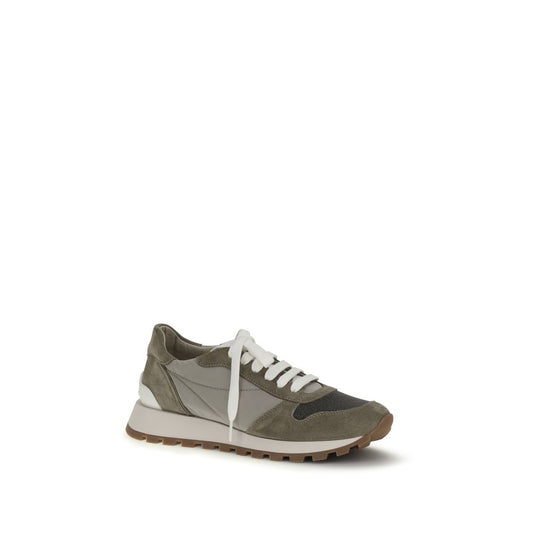 Brunello Cucinelli Bicolor Polyester Athletic Sneakers - ClickThatClicks 