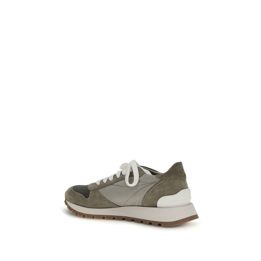 Brunello Cucinelli Bicolor Polyester Athletic Sneakers - ClickThatClicks 