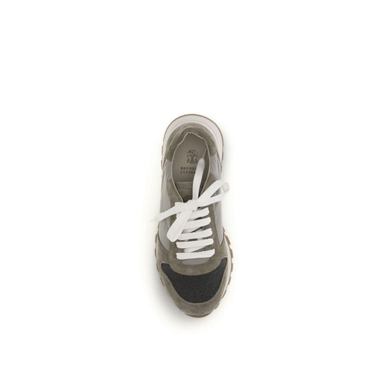 Brunello Cucinelli Bicolor Polyester Athletic Sneakers - ClickThatClicks 