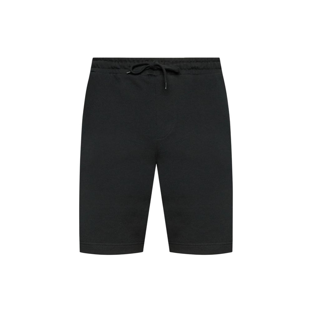 Lyle & Scott Black Cotton Bermuda Shorts - ClickThatClicks 