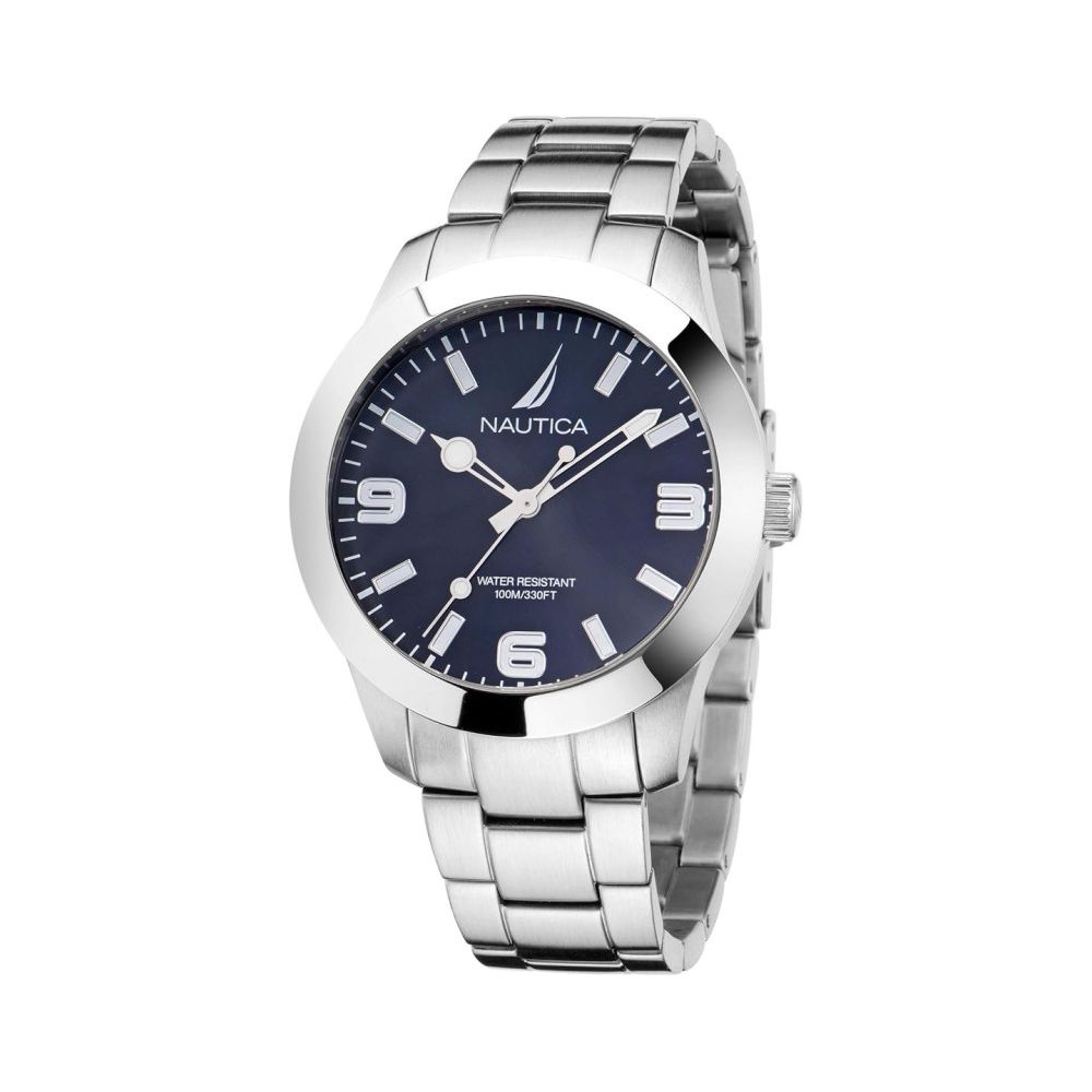 NAUTICA Gray Stainless Steel Dress Watch - ClickThatClicks 
