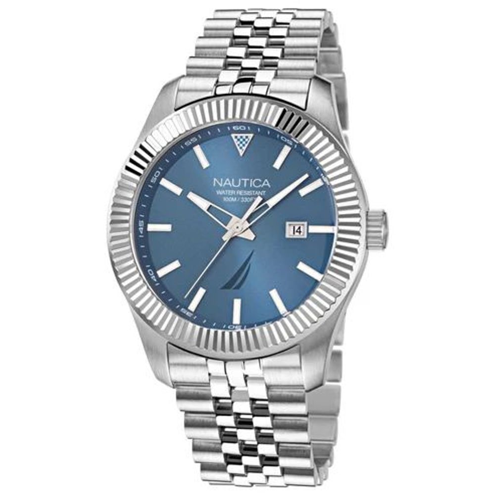NAUTICA Gray Stainless Steel Dress Watch - ClickThatClicks 