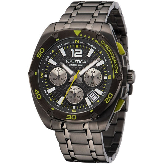 NAUTICA Gray Stainless Steel Sport Watch - ClickThatClicks 