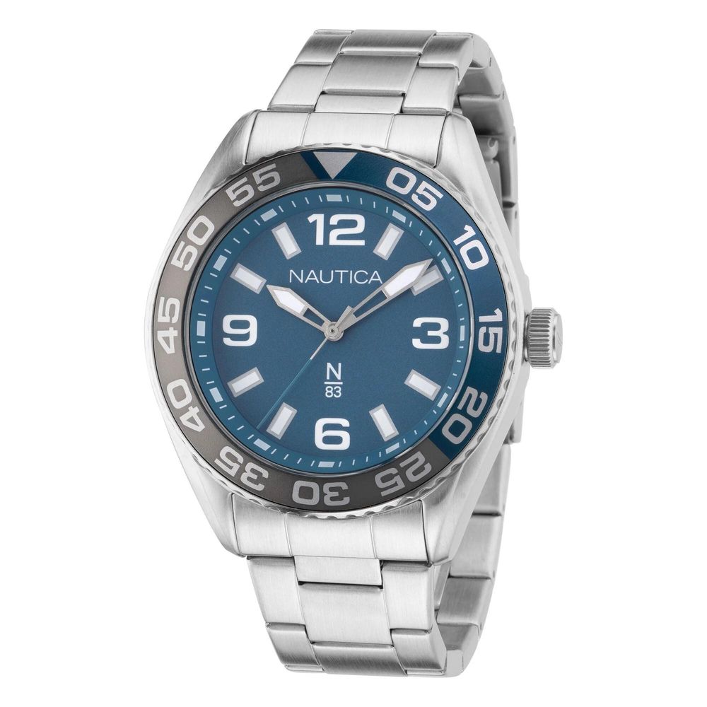 NAUTICA Gray Stainless Steel Dress Watch - ClickThatClicks 