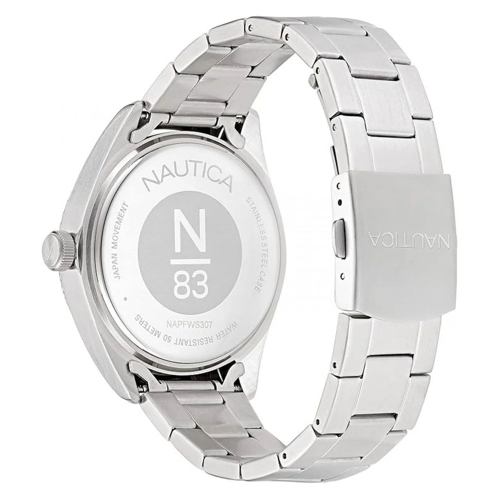 NAUTICA Gray Stainless Steel Dress Watch - ClickThatClicks 