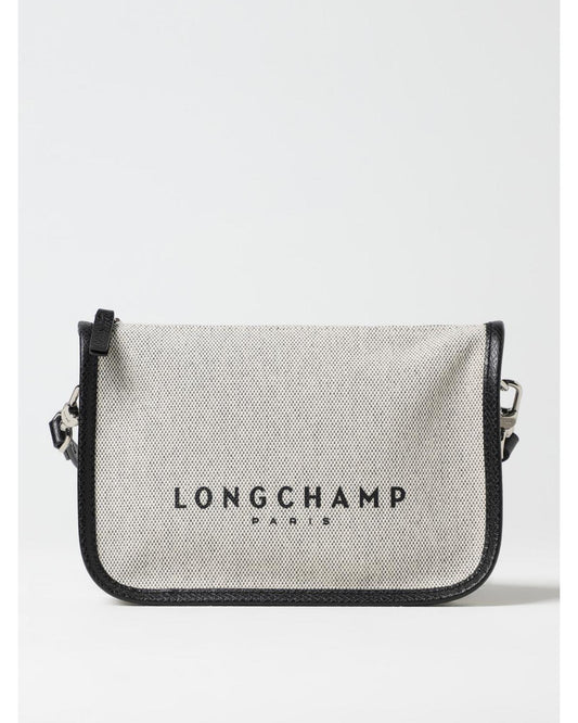 Longchamp Gray Cotton Crossbody Bag - ClickThatClicks 