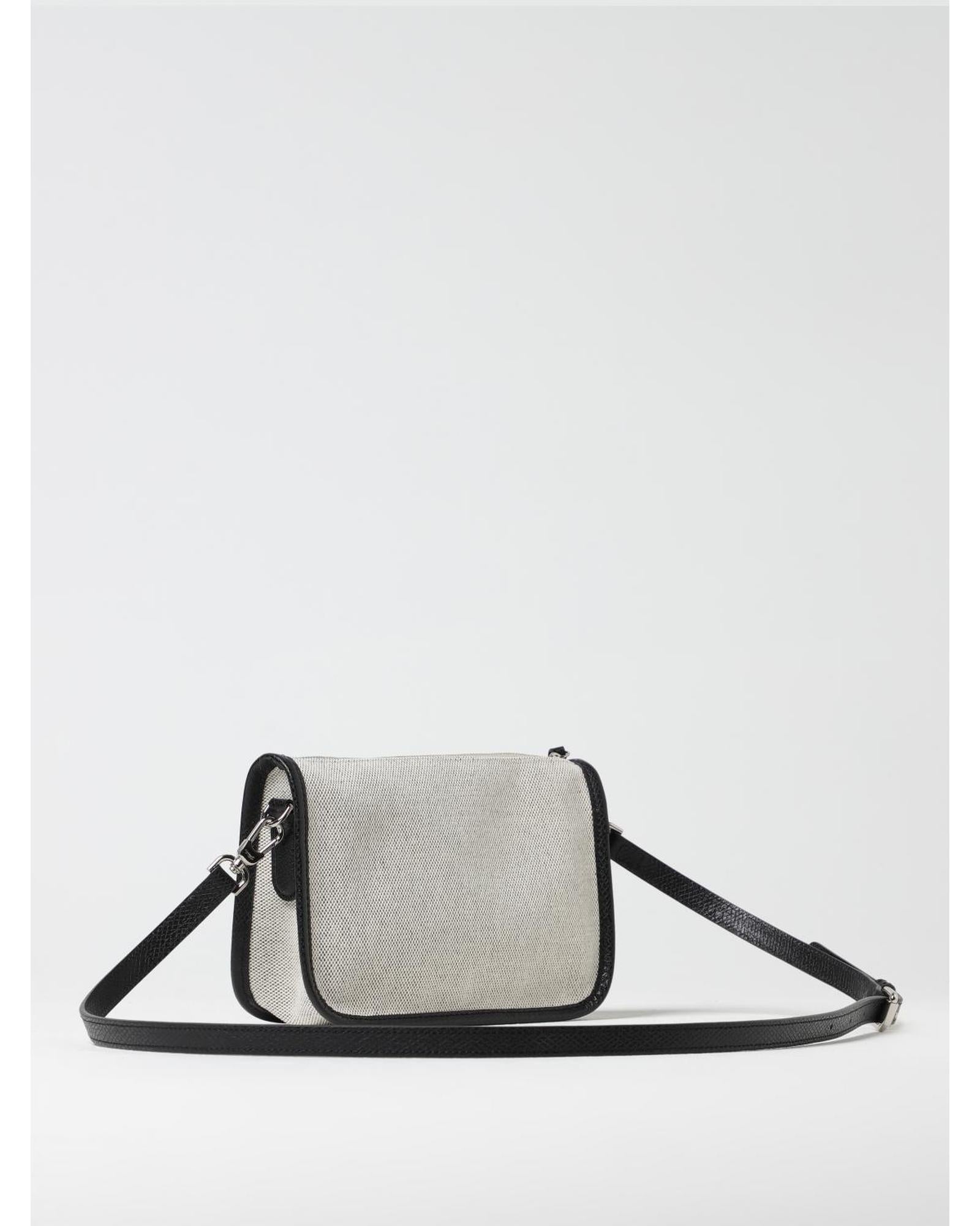 Longchamp Gray Cotton Crossbody Bag - ClickThatClicks 