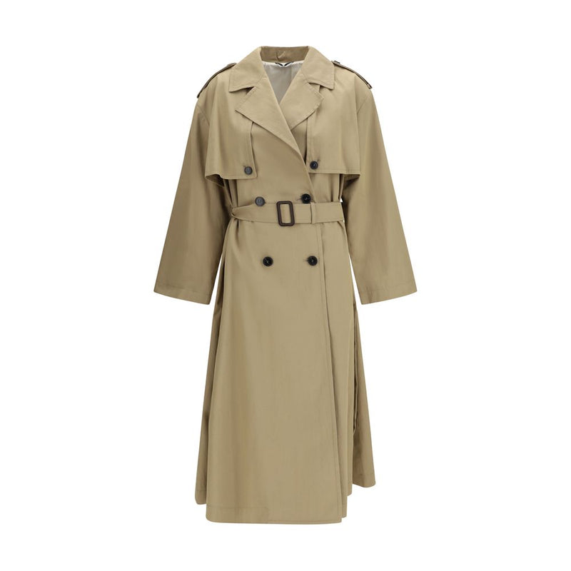 Max Mara Beige Cotton Trench Coat - ClickThatClicks 