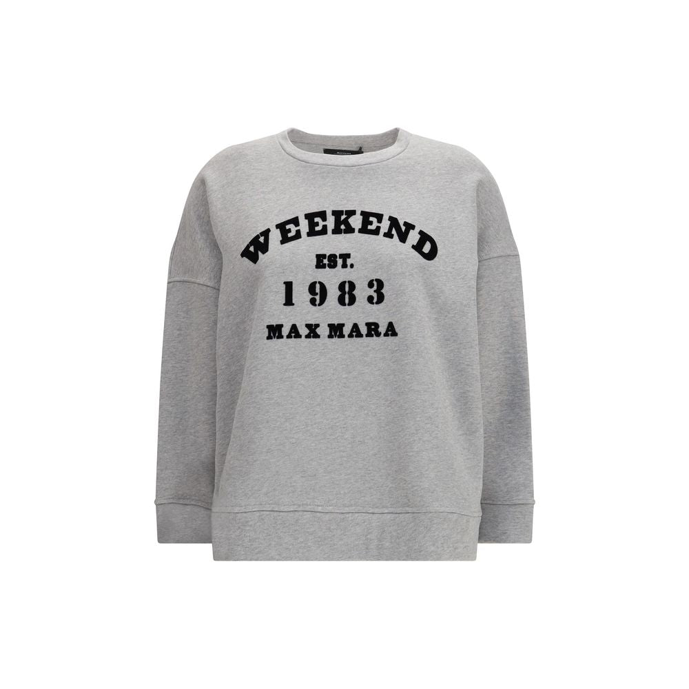 Max Mara Gray Cotton Sweatshirt - ClickThatClicks 