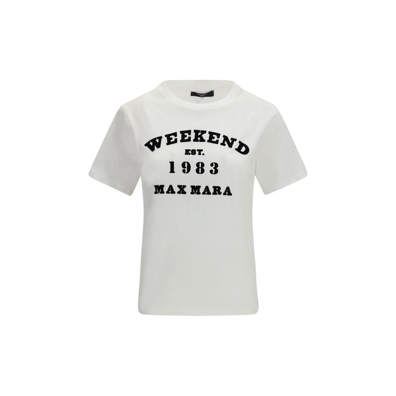 Max Mara White Cotton T-Shirt - ClickThatClicks 