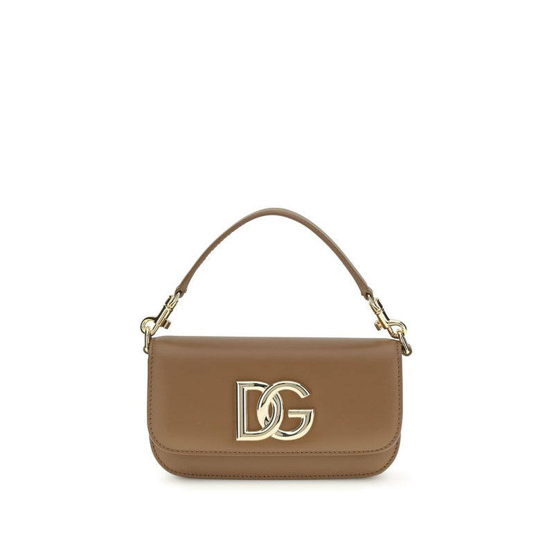 Dolce & Gabbana Brown Calf Leather Bos Taurus Shoulder Bag - ClickThatClicks 