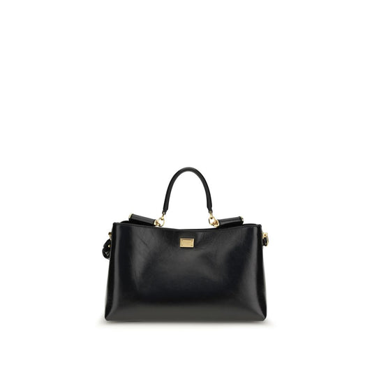 Dolce & Gabbana Black Calf Leather Bos Taurus Shoulder Bag - ClickThatClicks 