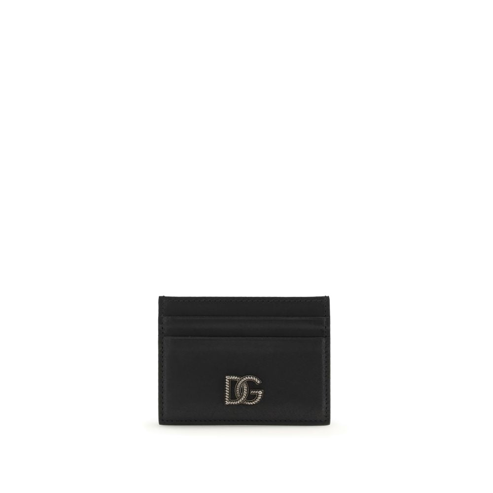 Dolce & Gabbana Black Calf Leather Bos Taurus Wallet - ClickThatClicks 