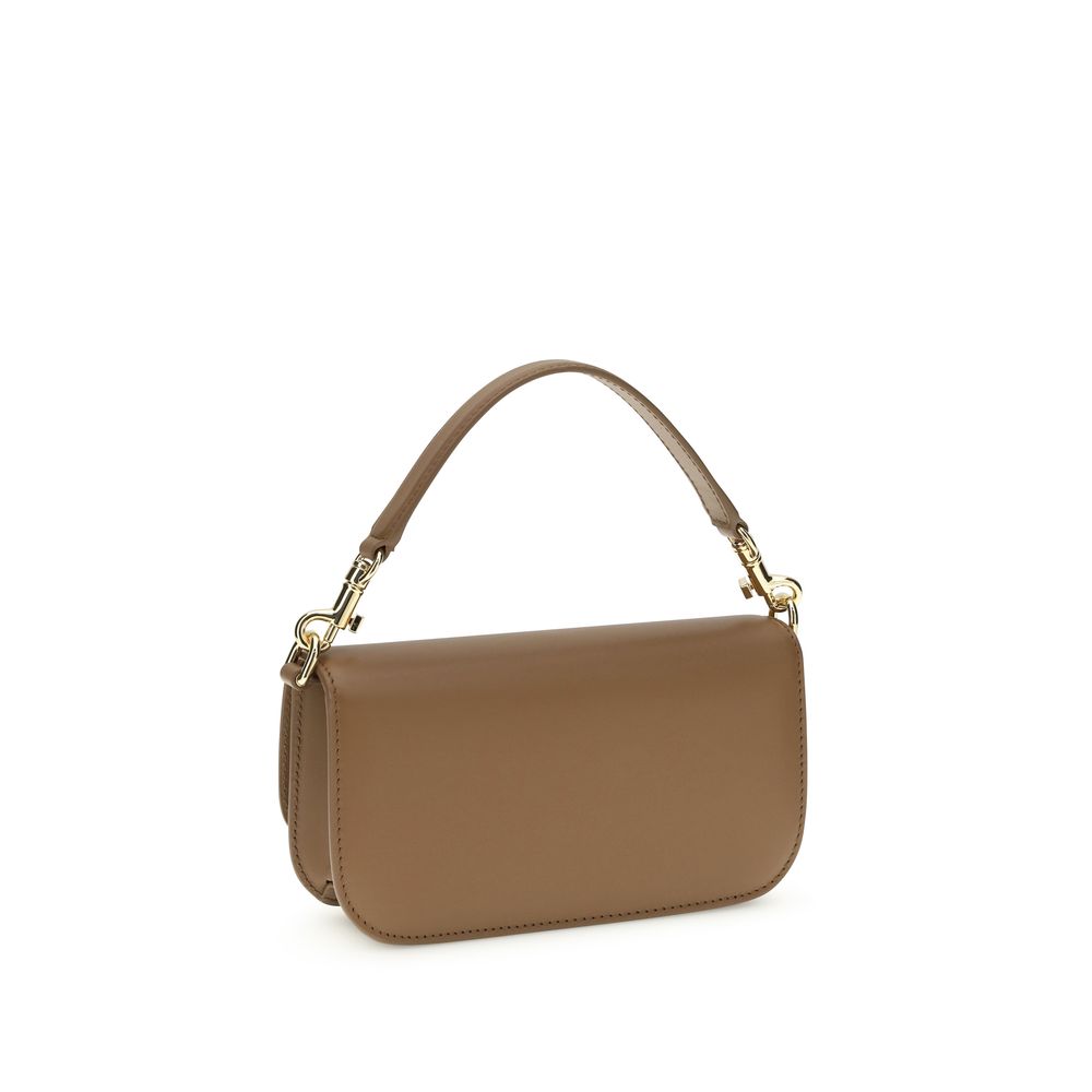 Dolce & Gabbana Brown Calf Leather Bos Taurus Shoulder Bag - ClickThatClicks 