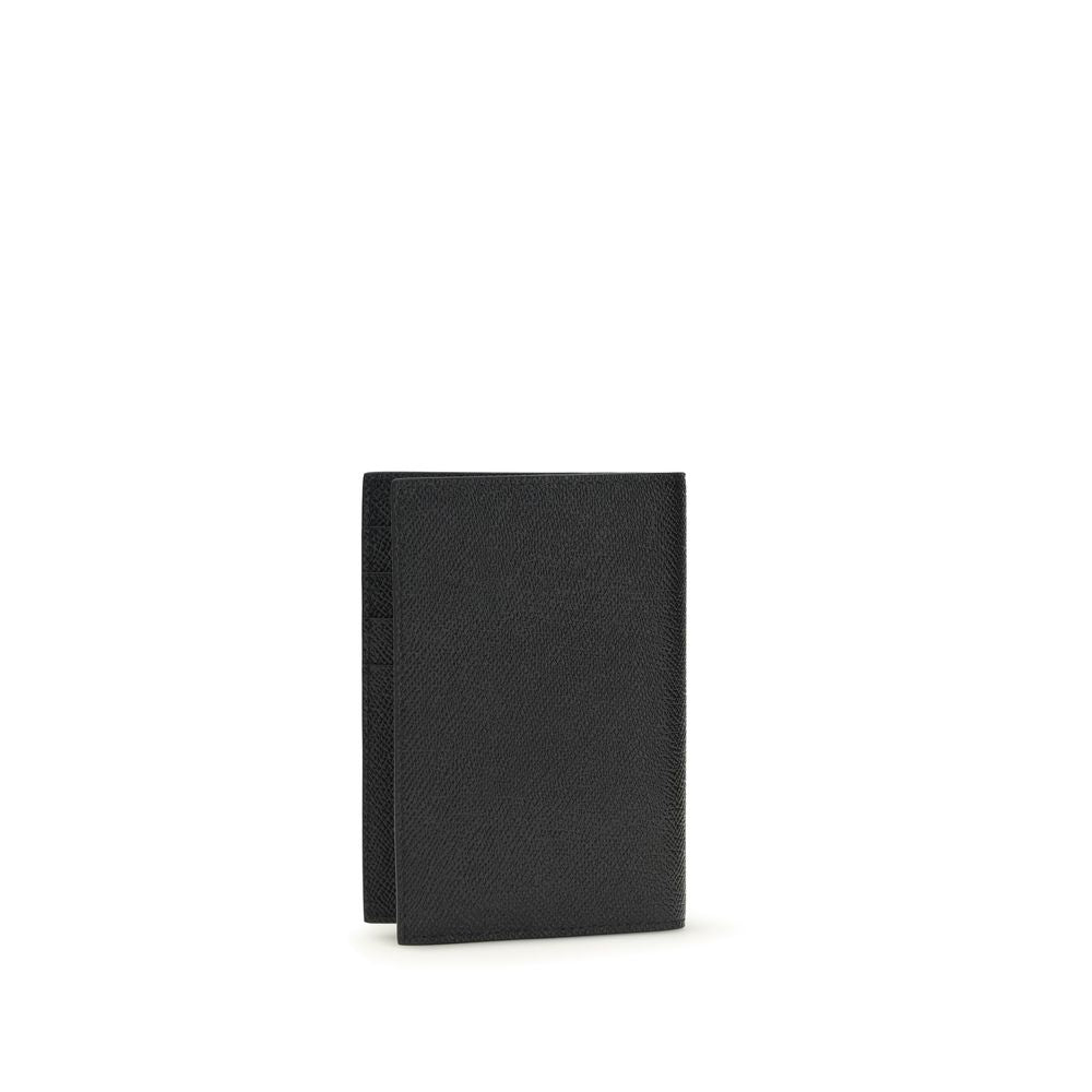 Dolce & Gabbana Black Calf Leather Bos Taurus Wallet - ClickThatClicks 