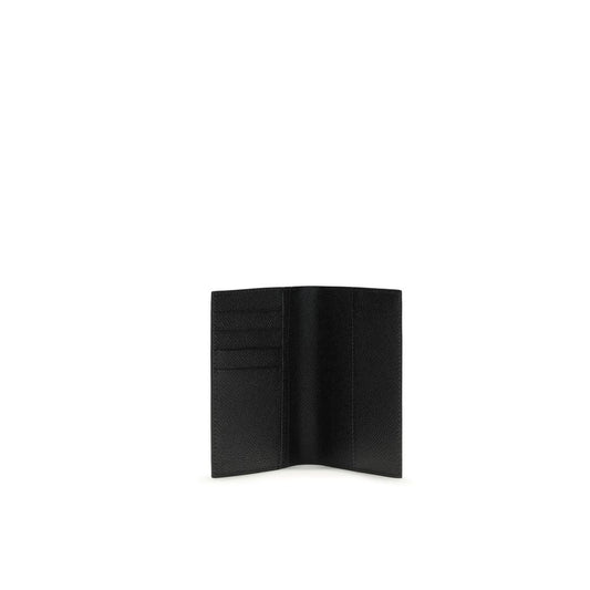 Dolce & Gabbana Black Calf Leather Bos Taurus Wallet - ClickThatClicks 