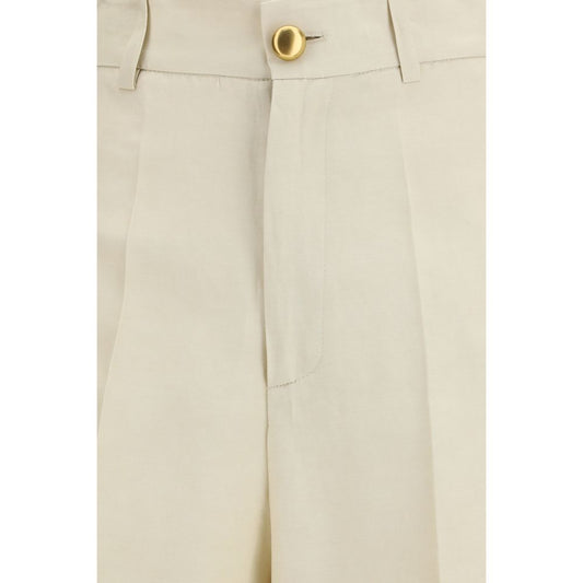 P.A.R.O.S.H. Beige Viscose Casual Pants - ClickThatClicks 