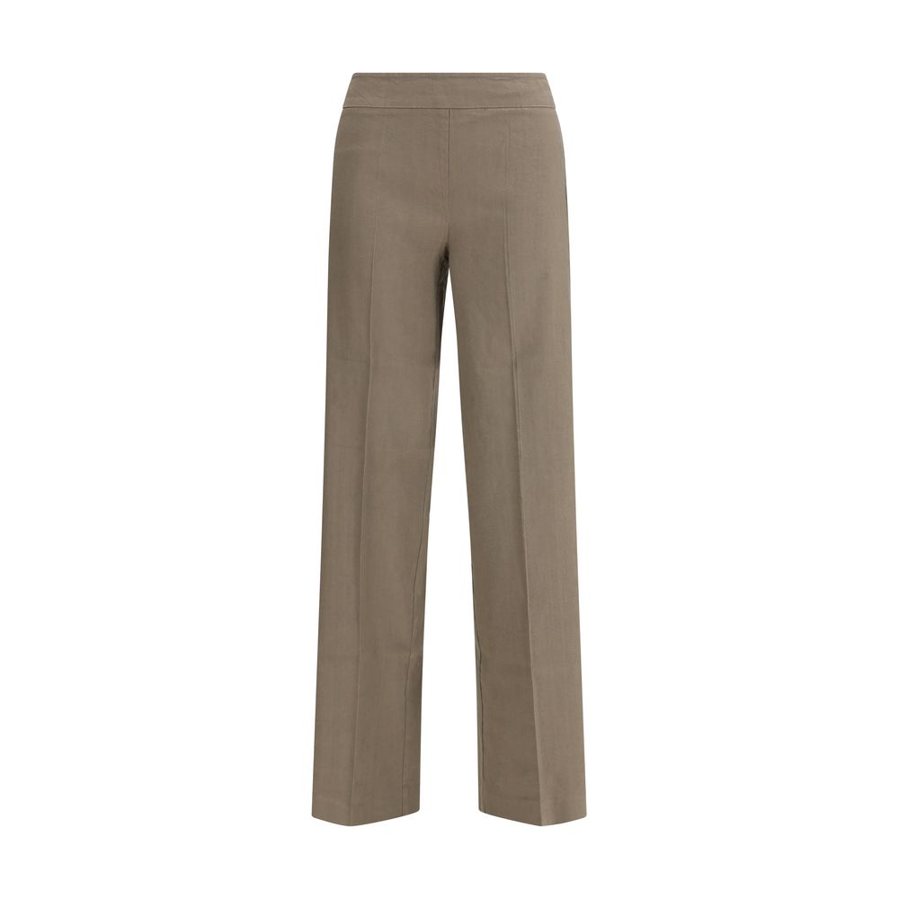 Avenue Montaigne Beige Linen Casual Pants - ClickThatClicks 