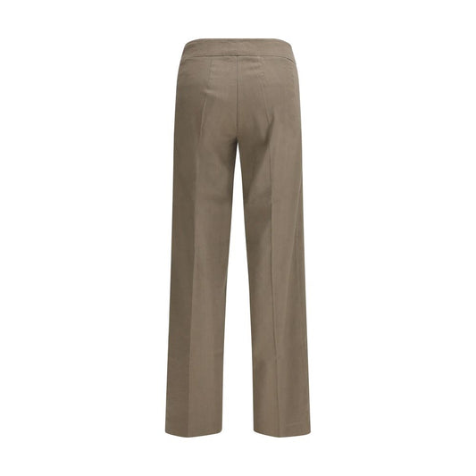 Avenue Montaigne Beige Linen Casual Pants - ClickThatClicks 
