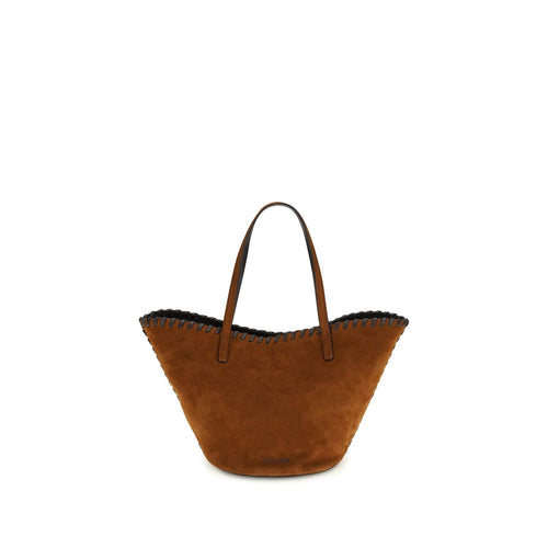 Staud Brown Calf Leather Bos Taurus Handbag - ClickThatClicks 